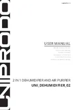 Preview for 1 page of UNIPRODO UNI DEHUMIDIFIER 02 User Manual