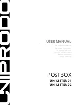 Preview for 1 page of UNIPRODO UNI LETTER 01 User Manual