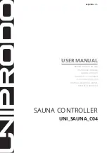 UNIPRODO UNI SAUNA C04 User Manual предпросмотр