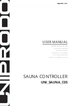 UNIPRODO UNI SAUNA C05 User Manual preview