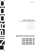 UNIPRODO WATER SPILLWAY UNI-WATER-25 User Manual preview