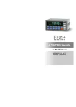 Unipulse F701+ Operation Manual предпросмотр