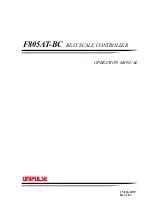 Preview for 1 page of Unipulse F805AT-BC Operation Manual