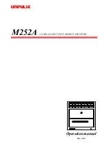 Unipulse M252A Operation Manual предпросмотр