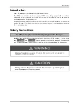 Preview for 2 page of Unipulse TM500 Operation Manual