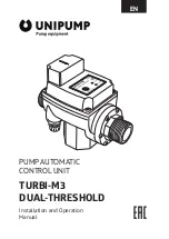 Preview for 1 page of UNIPUMP TURBI-M3 DUAL-THRESHOLD Installation And Operation Manual