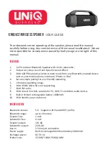 Uniq Surround UNIJAZZ User Manual preview