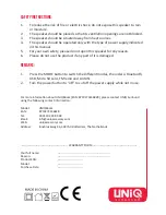 Preview for 4 page of Uniq UNIQboom User Manual