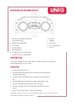 Предварительный просмотр 2 страницы Uniq UNIQchant User Manual