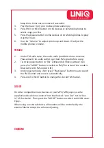 Preview for 3 page of Uniq UNIQMINI User Manual