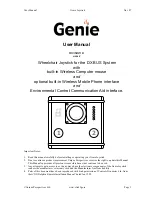 Unique Perspectives Genie User Manual preview