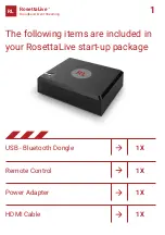 Preview for 1 page of Unique X Rosetta Live Manual