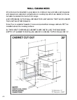 Preview for 20 page of Unique CLASSIC Plus UGP-20H CC1 W Installation And Owner'S Manual