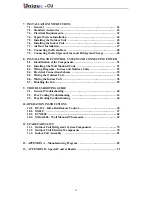 Preview for 4 page of Unique CU Series Service Manual And Spare Parts List