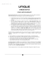 Предварительный просмотр 48 страницы Unique UGP 22 DV Owner'S Manual