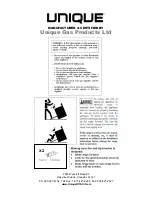 Preview for 3 page of Unique UGP-24V PC1 S/S Installation And Owner'S Manual