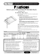 Preview for 1 page of UNIRAC PV PoleSides 4000 Series Installation Sheet