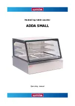 UNIS ADDA SMALL ADDA SMALL HOT GN2 Operating Manual preview