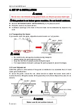 Preview for 9 page of UNIS Big Foot Crush Operation Manual