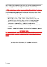 Preview for 5 page of UNIS WORK ZONE Operation Manual