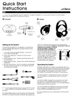 Preview for 1 page of Unisar TV Listener J3 Quick Start Instructions