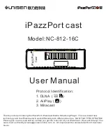 Предварительный просмотр 1 страницы Unisen iPazzPort Cast NC-812-16C User Manual