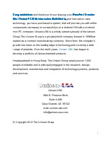 Preview for 2 page of Unisen iPazzPort Traveller I User Manual