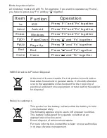 Preview for 12 page of Unisen KP-810-25BTT User Manual