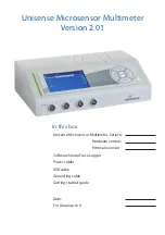 UNISENSE Microsensor Multimeter Getting Started Manual preview