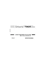 Unisonic 790R Instruction Manual preview