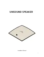 Preview for 1 page of Unisound SPEAKER Installation Manual