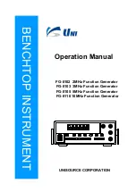 Предварительный просмотр 1 страницы UNISource Corporation FG-8102 Operation Manual