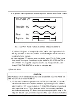 Предварительный просмотр 14 страницы UNISource Corporation FG-8102 Operation Manual