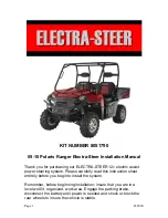 Unisteer 2009 Ranger ELECTRA-STEER Installation Manual preview