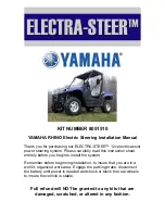 Preview for 1 page of Unisteer ELECTRA-STEER 8051510 Installation Manual