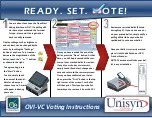 Preview for 1 page of unisyn OpenElect OVI-VC Instructions