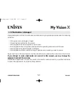 Preview for 10 page of Unisys My VisionX Operator'S Manual