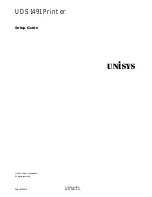 Preview for 1 page of Unisys UDS 1491 Setup Manual