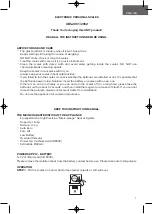 Предварительный просмотр 2 страницы Unit UBS-2051 Instruction Manual