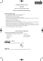 Предварительный просмотр 2 страницы Unit UBS-2058 Instruction Manual