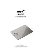 Unit UBS-2152 Insruction Manual preview