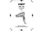 Preview for 1 page of Unit UHD-349 Instruction Manual