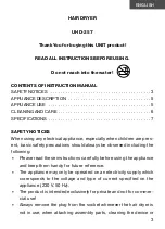 Preview for 3 page of Unit UHD-357 Instruction Manual