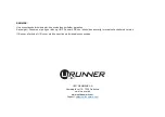 Предварительный просмотр 10 страницы Unit Urunner Dual Runner G1 Manual