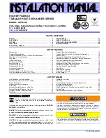 Unitary products group AHV8 UH Installation Manual preview