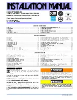 Preview for 1 page of Unitary products group AHV9 UP Installation Manual