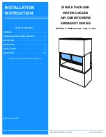 Preview for 1 page of Unitary products group C*ED060A Series Installation Instruction