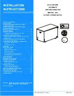 Unitary products group G8C Installation Instructions Manual preview