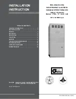 Предварительный просмотр 1 страницы Unitary products group PxDUA12V06401 series Installation Instruction