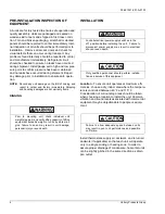 Preview for 4 page of Unitary products group RP007 Series Installation & Operating Instructions Manual